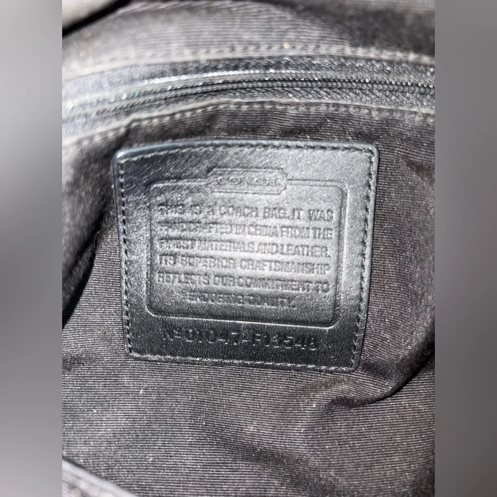 Coach Signature Shoulder Handbag - Picture 10 of 11